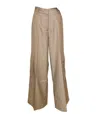 Crescent Gwen Cargo Trousers In Beige In Brown