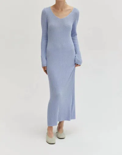 CRESCENT JOLINE MAXI DRESS IN LIGHT BLUE