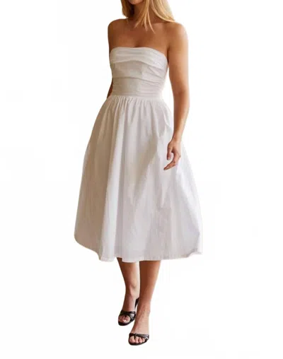 Crescent Kate Dress In White