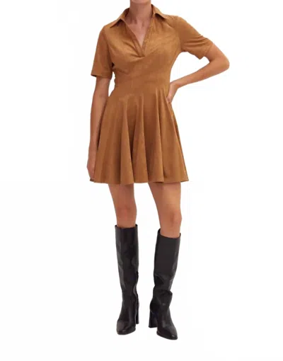 Crescent Kenya Mini Dress In Brown
