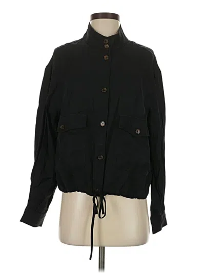 Pre-owned Crescent Long Sleeve Button Down Shirt In Black