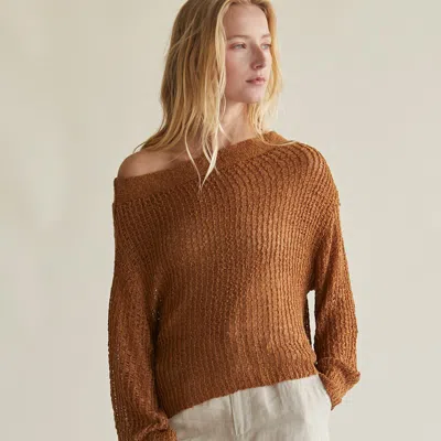 Crescent Marisol Knit Top In Brown