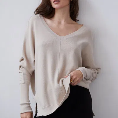 Crescent Monica Dolman Sweater In Brown