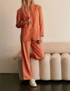 Crescent Oversized Blazer In Orange In Orange