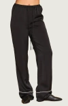 Crescent Pajama-style Pants In Black