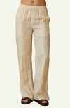 Crescent Pull On Cupro Blend Pants In Neutral