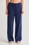 Crescent Pull On Tencel Blend Pants In Blue