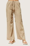 Crescent Pull On Tencel Blend Pants In Taupe