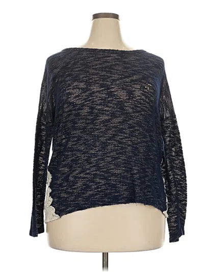Pre-owned Crescent Pullover Sweater In Blue