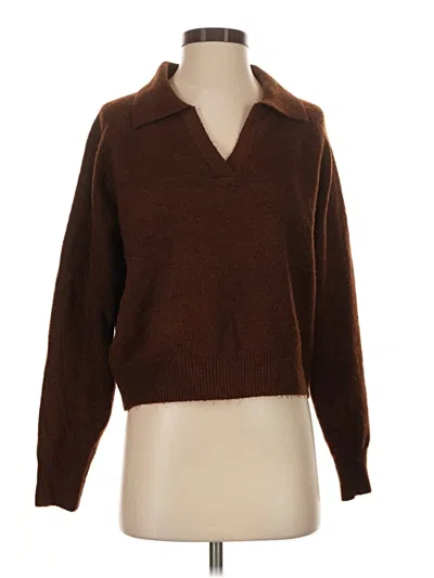 Pre-owned Crescent Pullover Sweater In Brown