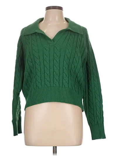Pre-owned Crescent Pullover Sweater In Green