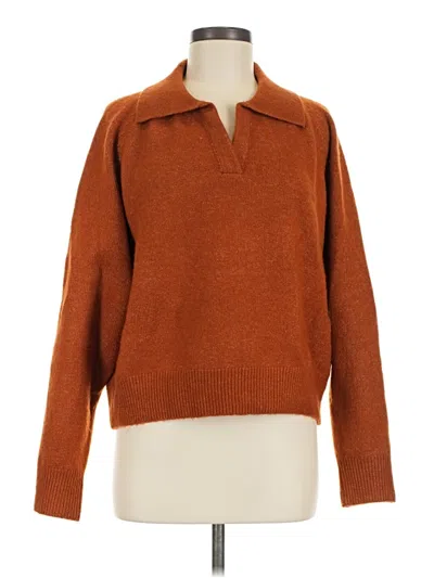 Pre-owned Crescent Pullover Sweater In Orange