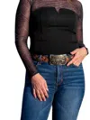 Crescent Remi V-wire Tube Top In Black In Black