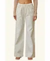 Crescent Rena Denim Pants In White In Neutral