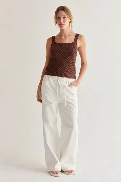 Crescent Rena Wide Leg Pants In White