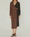 Crescent Shay Color Block Dress In Multi In Multi