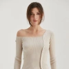 Crescent Sienna Knit Top In White