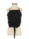 Crescent Sleeveless Blouse In Black