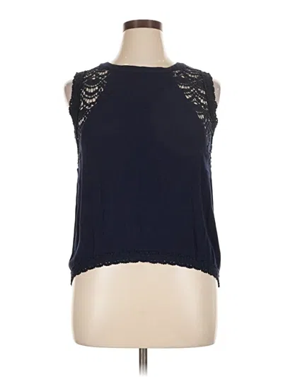 Pre-owned Crescent Sleeveless Blouse In Black