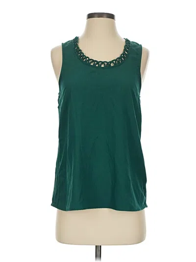 Pre-owned Crescent Sleeveless Blouse In Green