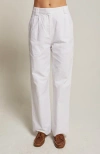 Crescent Straight Leg Linen Trousers