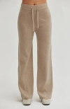 Crescent Straight Leg Lounge Pants In Beige