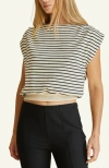 Crescent Stripe Knit Top