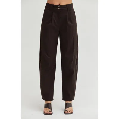 Crescent Tapered Trousers In Brown