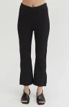 Crescent Lucille Cropped Knit Pants In Black