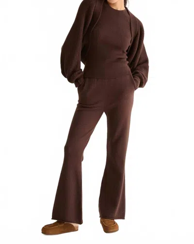 Crescent Trish Bolero Three-piece Lounge Set In Dark Brown