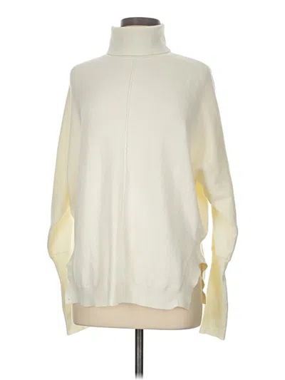 Pre-owned Crescent Turtleneck Sweater In Ivory