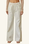 CRESCENT CRESCENT WHITE DENIM PANTS