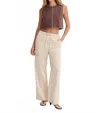 Crescent Willow Pull On Tencel Blend Pant In Bone In Multi