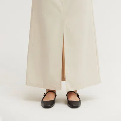 Crescent Yunes Midi Skirt In Neutral