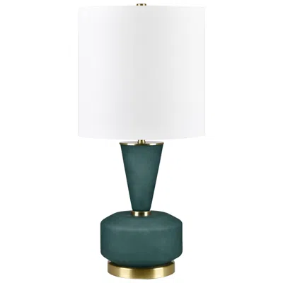 Crestview Collection 27.75"h Green Glass Table Lamp
