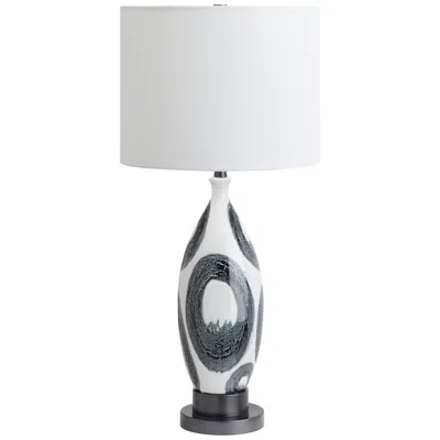 Crestview Collection 29.5"h Ceramic Table Lamp With White Linen Drum Shade