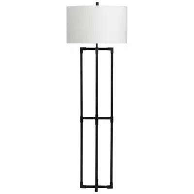 Crestview Collection 61.5"h Metal Floor Lamp With Shade In Black