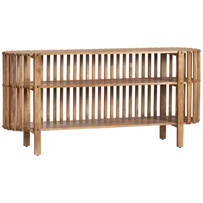 Crestview Collection 68 In. Brown Solid Wood Accent_console_sofa Table