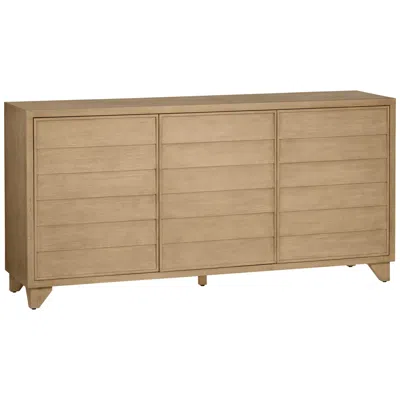 Crestview Collection 72 In. Tan Solid Wood 3 Door Media Credenza_sideboard In Brown