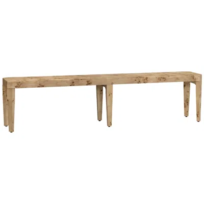 Crestview Collection 75 In. Brown Accent Bench With Brown Wooden Frame