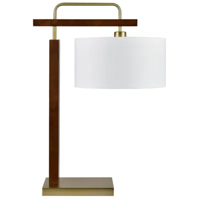 Crestview Collection 84" Black And Gold Metal Floor Lamp With Glass Shades In Brown