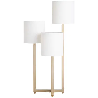 Crestview Collection Bardot Polished Brass 3-light Table Lamp