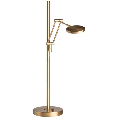 Crestview Collection Barlow Led Metal Task Lamp In Gold