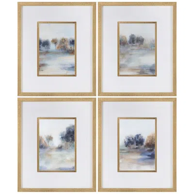 Crestview Collection Becket Framed Artwork Set Of 4