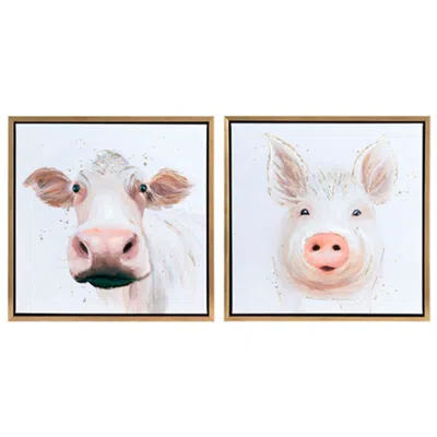 Crestview Collection Bessie & Dolly Framed Art Print Set