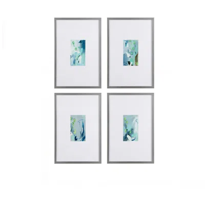 Crestview Collection Bliss Framed Wall Art Set Of 4