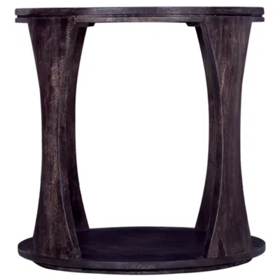 Crestview Collection Bowtie Round End Table In Purple