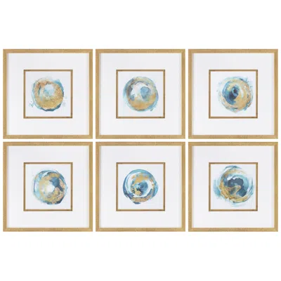 Crestview Collection Carver Framed Wall Art Set Of 6