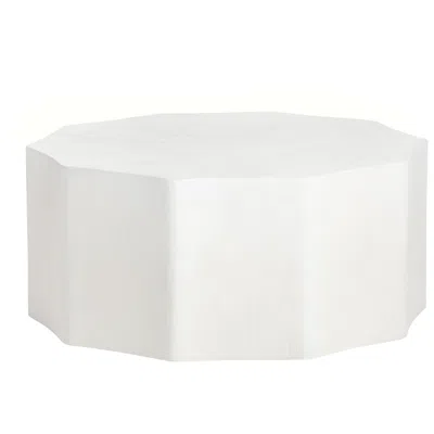 Crestview Collection Caspian 40"w Whitewash Cocktail Table