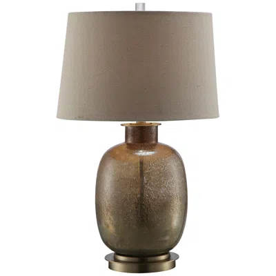Crestview Collection Charlotte 28" Mastic Bronze Glass Table Lamp